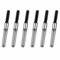 6 Pack Black Universal Fountain Pen Ink Converter, Push in Fountain Pen Ink Converter with 3.4mm Standard Caliber, Ink Absorber Resistant, Deft Writing and Correction Supplies Pens and Refills