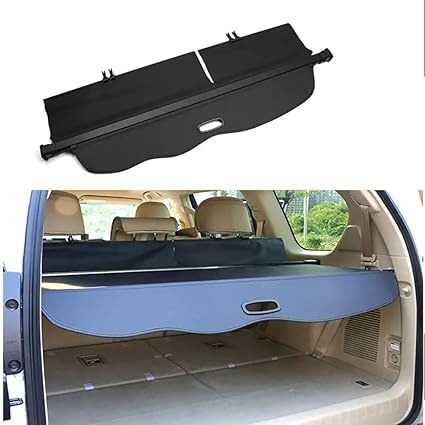 YanZB Cubierta de Carga Retráctil para Toyota Land Cruiser Prado FJ150 J150 2010 2018,Maletero Trasero Retráctil para Cubierta De Carga Cortina para Equipaje Trasero