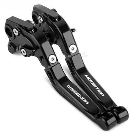 Motocicletta Leva Frizione Freno Moto di Alluminio di CNC Regolabile Pieghevole Allungabile Leve Freno Frizione per Duc&ati Monster 696 796 695 620 400