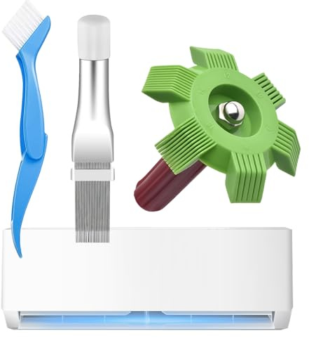 Brosse nettoyante de bobine AC - Brosse à bride de condensateur de climatisation, brosse de nettoyage et outil de réparation pour radiateurs accessoires ménagers à utiliser dans le garage Atelier