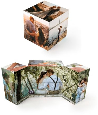Personalisierte Tierwürfel Zauberwürfel mit Foto Zauberwürfel für Kinder 3D Tier-Zappelwürfel-Spielzeug, Stressabbau Spielzeug für Jungen Mädchen Erwachsene Geschenk