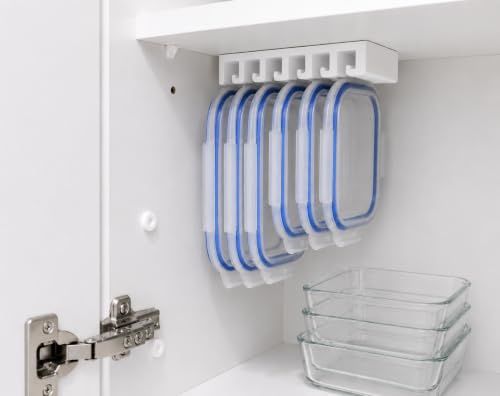 Colgador de Tapas Tupper para Armario – Organizador de Cocina Compatible con IKEA 365+, Pyrex y Otras Marcas