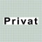GreenIT 2 Sticker Privat PVC Aufkleber 20cm Hinweis Schild für Tür Tor in Geschäft Arzt Praxis Kanzlei