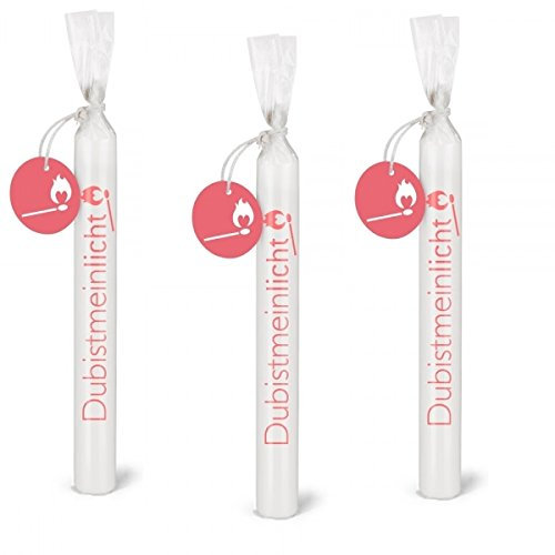 Wünschelicht Kerze DUBISTMEINLICHT Kerzenset 3er Set Bulla Design