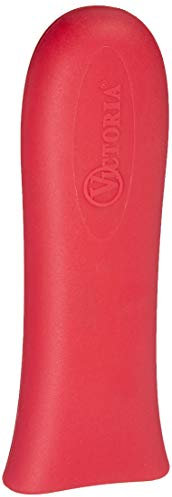 Victoria Silicone Handle Cover Protector for Cast Iron Pans Ø 16.5-20 cm, Heat-Resistant Cover Prevents Burns When Handling Pans