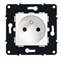 prise de courant - 2p+t - 16a - arnould espace evolution - blanc