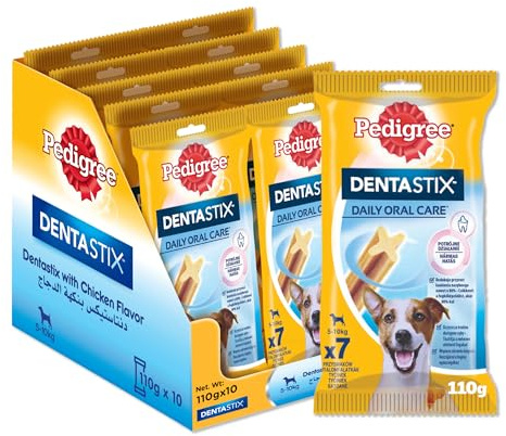 Pedigree Dentastix Mini Zahnpflege für kleine Hunderassen (unter 10 kg) 10 x 110g