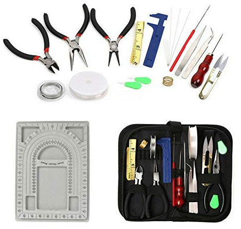 Yizunnu 23 Stück Schmuck Reparatur Werkzeug Werkzeug Set Draht Perlen Zange