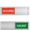 Privacy Sign, Premium Vacant Occupied Sign for Home Office Restroom Conference Hotles Hospital, Slider Door Indicator Tells Whether Room Vacant or Occupied, 7'' x 2'' - Silver