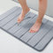 Homaxy Memory Foam Badezimmer Badteppich Saugfähige Rutschfester Badvorleger Waschbar Badematte - 51 x 76 cm, Grau