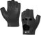 Harssidanzar Herren Fingerless Half Finger Leder Fahrhandschuhe Lammfell Ungefüttert Upgrade GM032EU,Schwarz, GrößeL