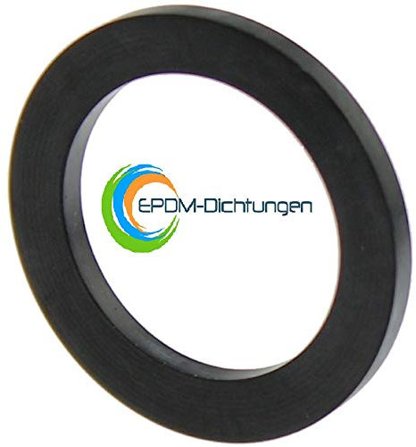 Flachdichtungen Gummidichtungen EPDM 3/8, 1/2, 3/4, G3/4, 1, G1, 1 1/4, 1 1/2, 2 für Sanitär, Garten, Bad, Küche, Handwerk (10 Stück G3/4, 24x16x3mm)
