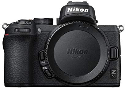 Nikon Z50 Body Mirrorless Camera (209-point Hybrid AF, High speed image processing, 4K UHD movies, High Resolution LCD Monitor) VOA050AE (Renewed)