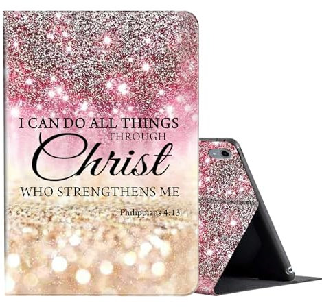per iPad Air 5th Generation Case 2022/iPad Air 4th Generation Case 2020 11.9 pollici Case, ipad pro 11 2018 case, multi-angolo Folio Stand Cover per iPad Air 4/5 Gen,I can do All Things Through Christ