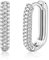 KRFY Creolen Gold/Silber 925 für Damen 18 Karat Vergoldet Zirkonia Ohrringe Hypoallergen Huggie für Mädchen