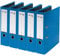 VON Leitz 5er Pack Ordner A4, Karton mit Kunststoffeinband, 80 mm Rückenbreite, Für 600 Blatt, FSC-zertifizierter Karton, Für Schule, Studium & Haushalt, Blau, 10551035