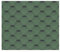 TIMBELA Tejas bituminosas Hexagonal Rock H-Green de Color Verde - la techumbre bituminosa