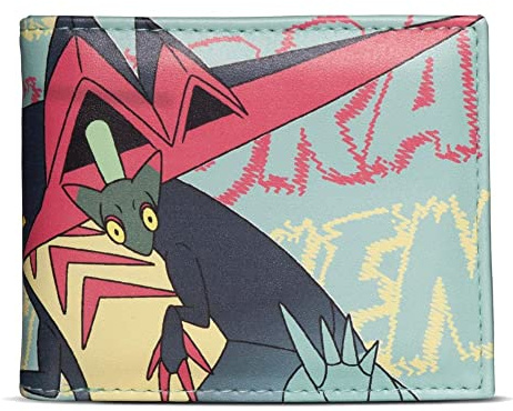 Pokemon Dragapult #887 Allover-Print Bi-Fold Wallet Herren Grün MW737555POK, Grün, Einheitsgröße, Grün, Einheitsgröße