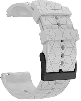 BANDKIT Cinturino di ricambio in silicone per smartwatch Suunto D5/7/9/Baro Spartan Sport da polso HR Baro, 24 mm, For D5, Agata