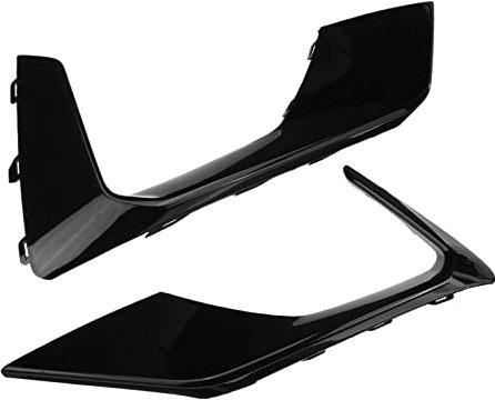 fwefg Für F&ord Für Focus MK4 ST 2019 2020 2021 ABS 2X Nebelscheinwerfer Abdeckung Auto Nebelscheinwerfer Abdeckung Auto Nebelscheinwerfer Kühlergrill Trim fwefg (Color : Glossy Black)