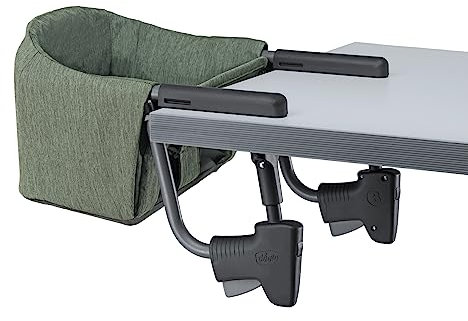 Chicco FastLock Hook-On High Chair, Portable High Chair for Babies and Toddlers, Sets up in Seconds | Moss/Green