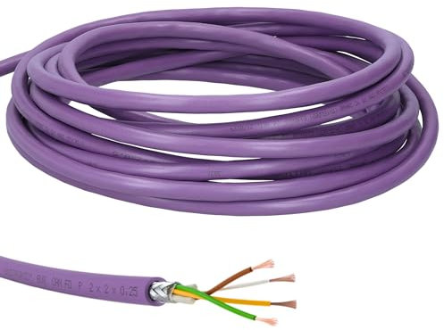 10 Meter Lapp 2170278 Unitronic BUS CAN FD P Busleitung 1x2x0,5 mm² geschirmt I hochflexible Schleppkettenleitung I Ölbeständig I UV-beständig I Buskabel für Schleppkette I UL-und CSA Zertifikat