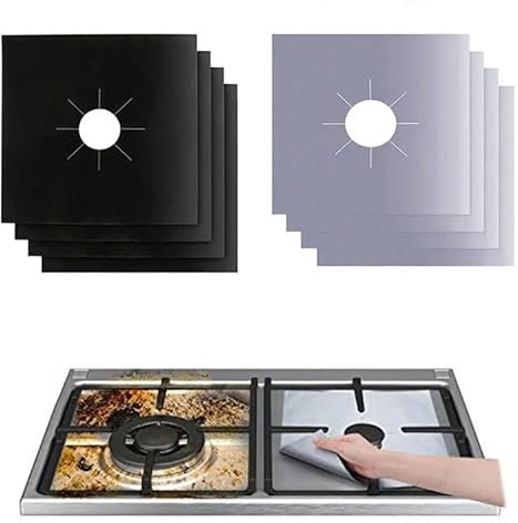 Tapis de Cuisinière à Gaz, Protection de Gazinière,Protections pour Feux à Gaz,Protection Plaque Cuisson Gaz,Gaziniere Gaz Protection,Housses de Protection pour Cuisinière à Gaz,Facile Nettoyer