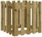 vidaXL Pflanzkübel, Blumenkübel mit Lattenzaun-Design, Pflanzkasten Übertopf für Garten Terrasse, Blumentopf Blumenkasten, 50x50x50 cm Kiefernholz Imprägniert