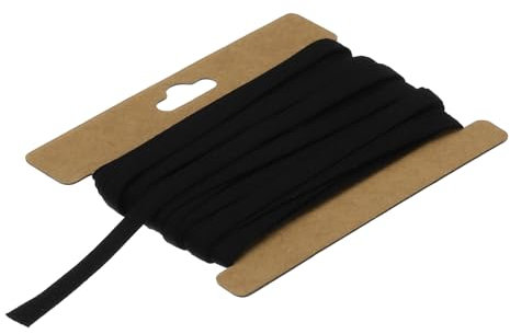 QUARKZMAN 1/4 Doppelt Gefaltetes Schrägband Baumwolle Kontinuierliches Bias Klebeband für Nähen Säumen Quilten Saum Binden Handwerk (Grau Schwarz 6 Yards)