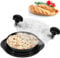 Herramienta trituradora de pollo con tapa transparente, trituradora de pechuga de pollo antideslizante con asa, máquina picadora de carne visible, sin BPA, máquina picadora de carne de res giratoria,