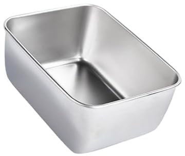 Bandeja de Acero Inoxidable, Recipiente de Almacenamiento de Alimentos para Frutas y Verduras, Platos Rectangulares de Metal para Barbacoa, Comedor, Fiesta, Buffet, Apto para (S)