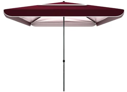 Ombrellone quadrato da esterno per balcone, 200 x 200 cm, con protezione UPF 50+, per giardino, terrazza, piscina, con borsa per il trasporto