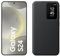 Samsung Galaxy S24 AI Smartphone, 8 GB RAM, 128 GB Speicher, Marble Gray, 3 Jahre Herstellergarantie + Smart View Wallet Case Black
