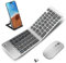 Wireless Foldable & Folding Keyboard and Mouse for iPad, Bluetooth Combo for Business & Travel, Portable Design Compatible with Windows, iOS, Android Tablets, Smartphones, and Laptops.