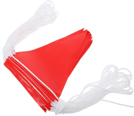 Reflektierende Warnfahnen für Sicherheitsbarrieren, Pvc, Rot