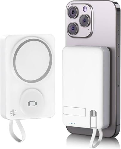 Power Bank Magnetic 3 in 1 Wireless Magnetic Charger Ricarica Rapida Grande Capacità, Batteria esterna portatile senza fili compatibile con iPhone 16-12 Serie, Android/Airpods/Apple Watch