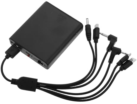 SEWOART Scatola Batteria di Backup per Serratura Elettronica, Compatibile con Porte, Plastica Nera, Design Multifunzione, Sicurezza Elevata per Emergenze