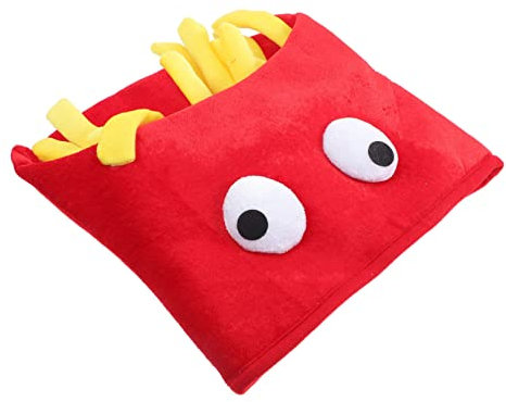 OFFIGAM Pommes Frites Mütze Fischerhut Fuchshut Bierhut Cowboyhut Mini Zylinderhut Perückenmütze Trucker Mütze Lustige Mützen Für Mützen Piratenhut Bierhut Anime Mütze