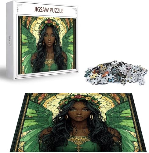 Jigsaw Puzzles for Adults 5000 Piece Jigsaw Puzzles for Adults. Puzzle Games Elf Wooden Puzzle Woman Jigsaws Game Difficult Challenge Premium Sustainable Jigsaws, Home Decor 61.42 x 41.34 inch D-293