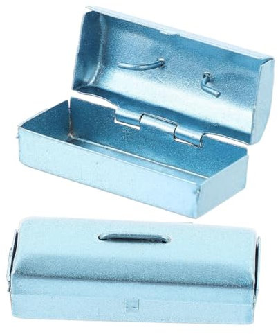 CHICAMPERA 2stücke Miniatur Werkzeugkasten Aus Dekorative Mini-Tool-Box Für Puppenhäuser Realistische Accessoires Für Kreative Landschaftsgestaltung Und Fotorequisiten