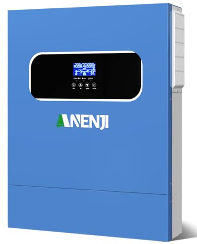 Aninerel 11000W Solar Hybrid Inverter 48VDC to 230VAC Pure Sine Wave Inverter, Built-in 2 MPPT, Can Feed Power into the Grid, Can Be Used Without a Battery, with WiFi Module