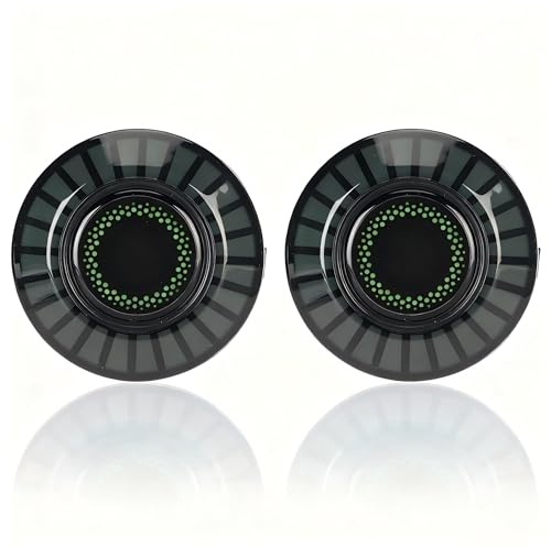 Musik LED Disc Lufterfrischer, RGB-Sound-Pickup-Licht, Runder Bunter Aroma-Diffusor, 32 Bit Farbe ändern Musikrhythmus Licht mit App -Steuerung für Auto, Party & Zuhause 2pcs