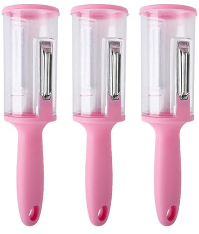 Bosiyrggrl Multifunctional Peeler, Kitchen Vegetable Peeler, Potato Peeler, Vegetable Peeler, Fish Scale Remover Pink