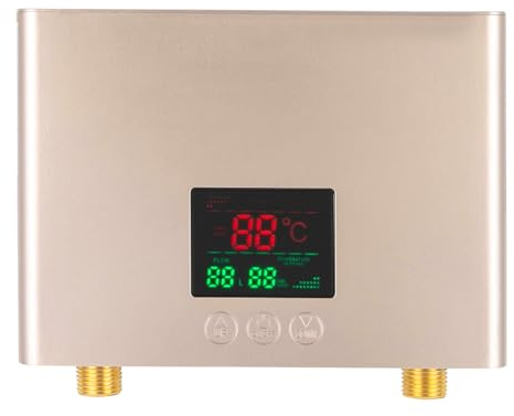 Mini scaldacqua istantaneo, 3000 W, scaldabagno elettrico con termostato, 30-55 °C, senza serbatoio, con telecomando, AC 220 V