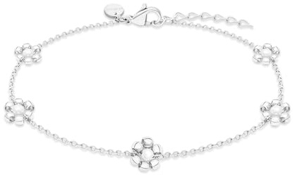 s.Oliver Damen Schmuck – Halsketten, Armbänder & Fußketten mit Blumenanhängern in verschiedenen Farben