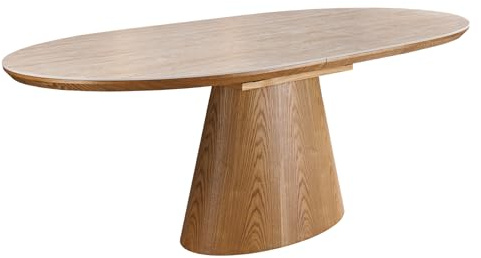 Esstisch UNIQUE 200cm - braun natur - Keramik - Stauraum robust
