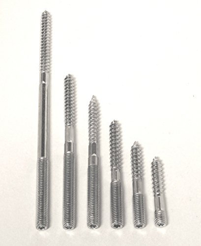 Bayram® 10 Stck Stockschrauben Stahl verzinkt mit Torx nach Auswahl (M8x120)