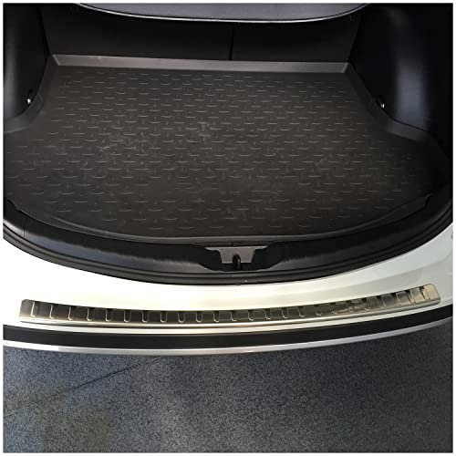 teileplus24 L588E Ladekantenschutz V2A Edelstahl kompatibel mit Toyota RAV4 Facelift 2016-2018 Abkantung