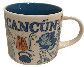 Starbucks CANCUN MEXICO Been There Series Taza de café de 14 onzas
