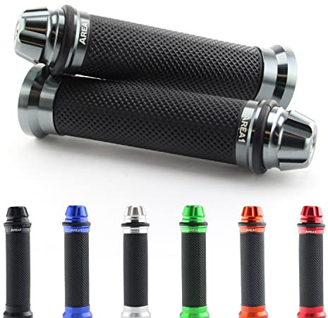 Poignées de guidon compatible avec Red Rose 50, 125, Classic (Dome/Gris)